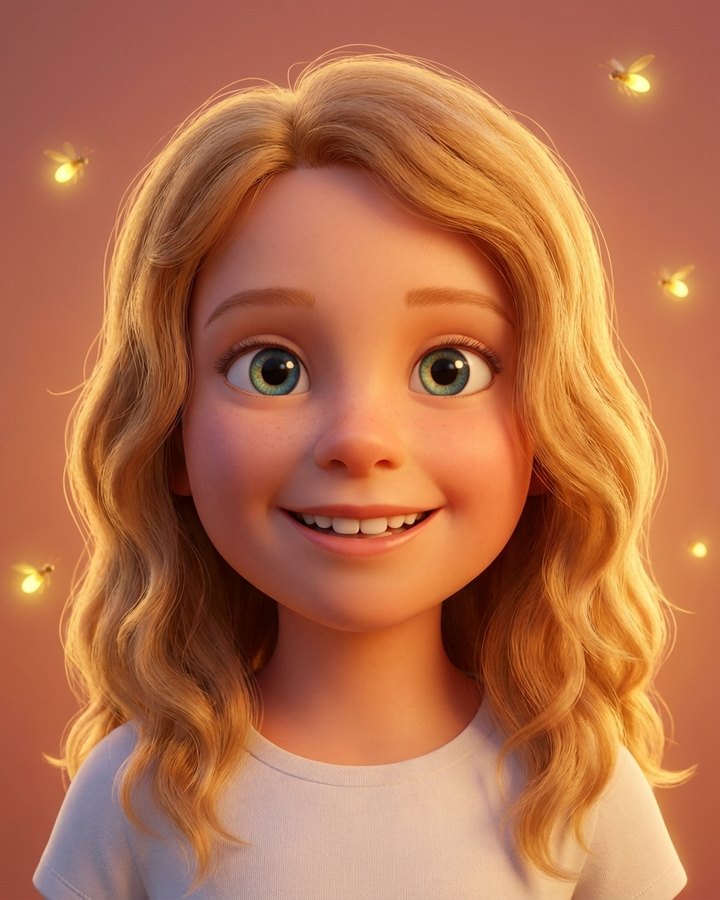 Le portrait illustré créé à partir de la photo